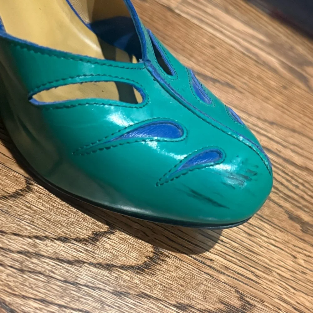 John Fluevog Maier views green blue size 7 - Picture 8 of 9
